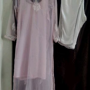 Luchnawi Chikankari Kurta Set Size Issue