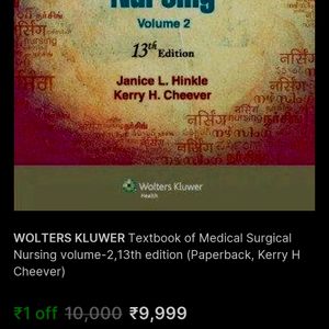 Medical Surgical Nursing VOL II Textbook