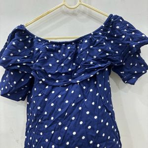 2 Top-1 Blue Polka Dot N 2nd Floral