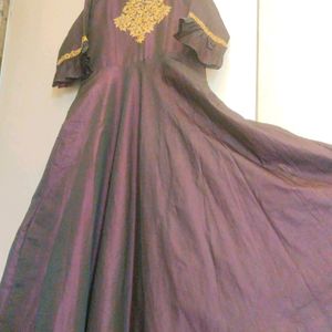 Dark Purple Free Size Gown
