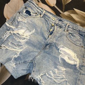 Light Blue Denim Cool Shorts