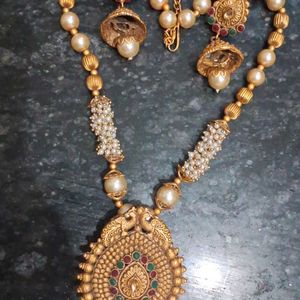 Peacock Design Maharastrian Jewellery Set