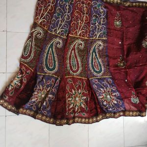 Wedding Saree Cum Lehenga