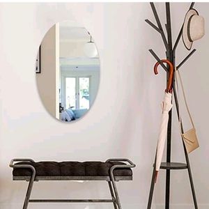 Oval Wall Adhesive Mirror Pack Of 3