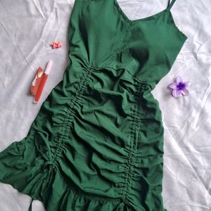 y2k sleeve flared frock