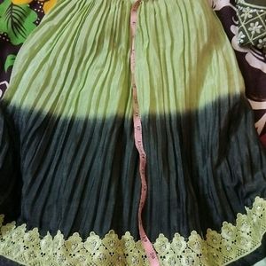 Olive Green Kids Choli...