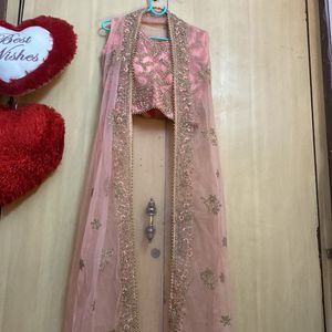 Peatch Barbie Lehenga