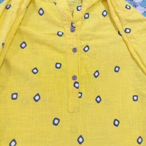 Bandhani Straight Kurti