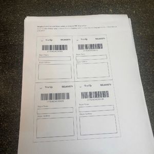 20 Shipping Labels (non Sticky)