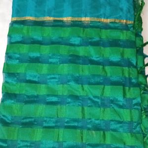 Green Coloured Beautiful Saree