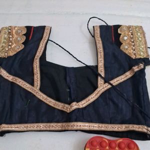 Gold Patli Red Pallu Saree Karvachoth Special