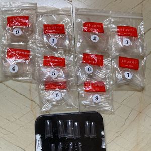 Transparent Nails Extension Tips (500 Pieces)