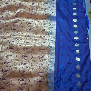 Blue Soft Silk Saree