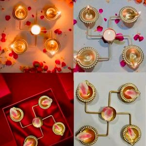 Combo Pack Of 4 Swastik Diya Usrli