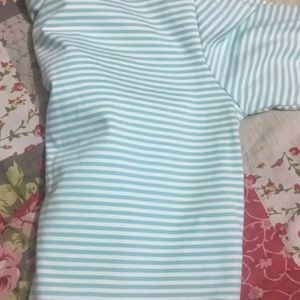 New Striped Crop T Shirt For Girls