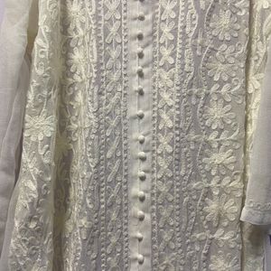 embroidery white kurta