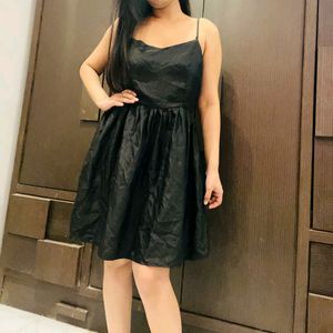 Black Satin Barbie Dress