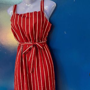 Pretty Red Striped Dress💞#dress #under500 #formal