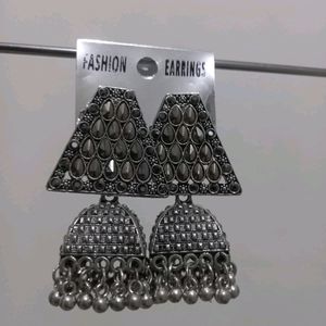 Silver Colour Earrings