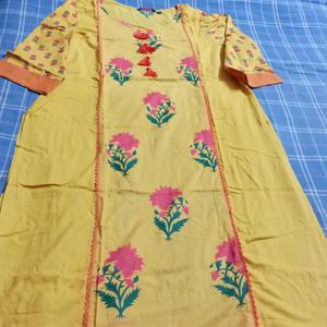 Beautiful Yellow Kurti