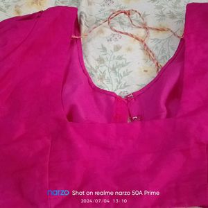 Organza Saree With Stitch Blouse