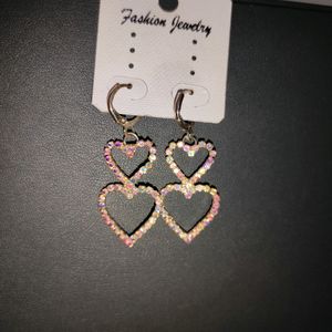 Heart Drop Earrings 🤍