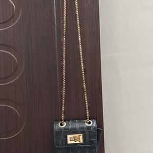 Mini Sling Black Bag