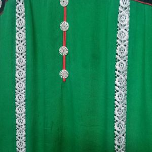 Lace Cotton Beautiful Ladies Kurti