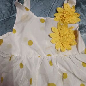 Baby Hopscotch Frock For 9 To 18 Months