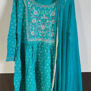 Short Anarkali With Duppta