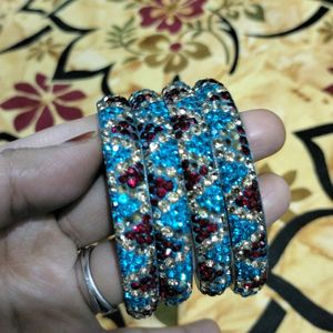 Lite Blue Colour Bangles