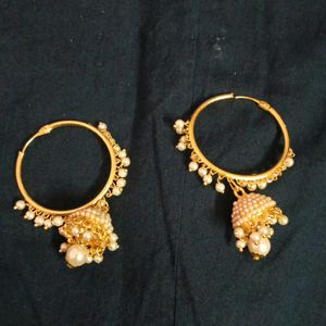 Golden Hoop Jhumka