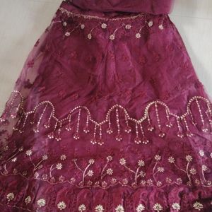 Stitched Kurta And Lehenga Choli Material