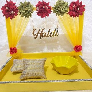 Haldi/Mahendi Plate