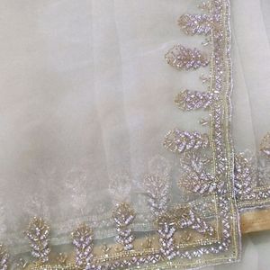 Cutdana Work Saree