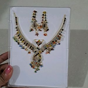 Multicolor Diamond Necklace