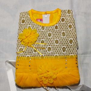 Baby Girl Dress 1-2 Years Age Yellow Like A NEW