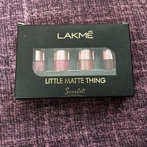 Lakme Matte Liquid Lip Colours (Pack Of 4)