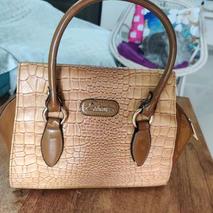 Brown Elegant Handbag By Esbeda