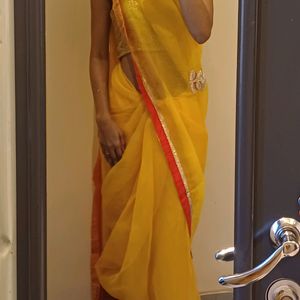 Kota Net Saree Without Blouse