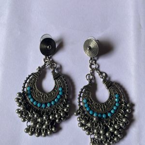 Light Weight Oxidised Jhumkas