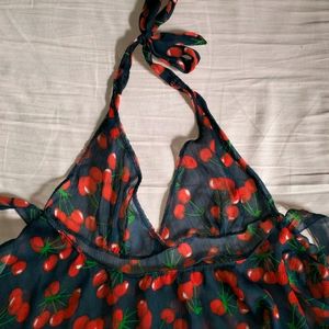 Halter Cherry Dress