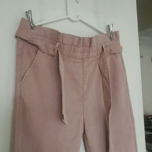 Slim Cotton High Waist Pant