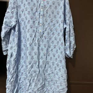 Blue Melange Kurti