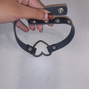 Heart Black Belt Choker