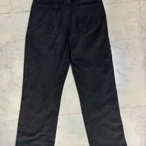 Charcoal Black Denim Jeans For Women