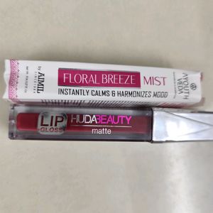 Combo - Huda Lipstick With Floral Perfume