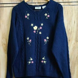 Dark Blue  & Black  Sweater Size-42 (Combo)