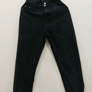 Black High Waist Denim For Women Size 26