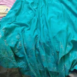 Women Sea Green Ethnic Frock